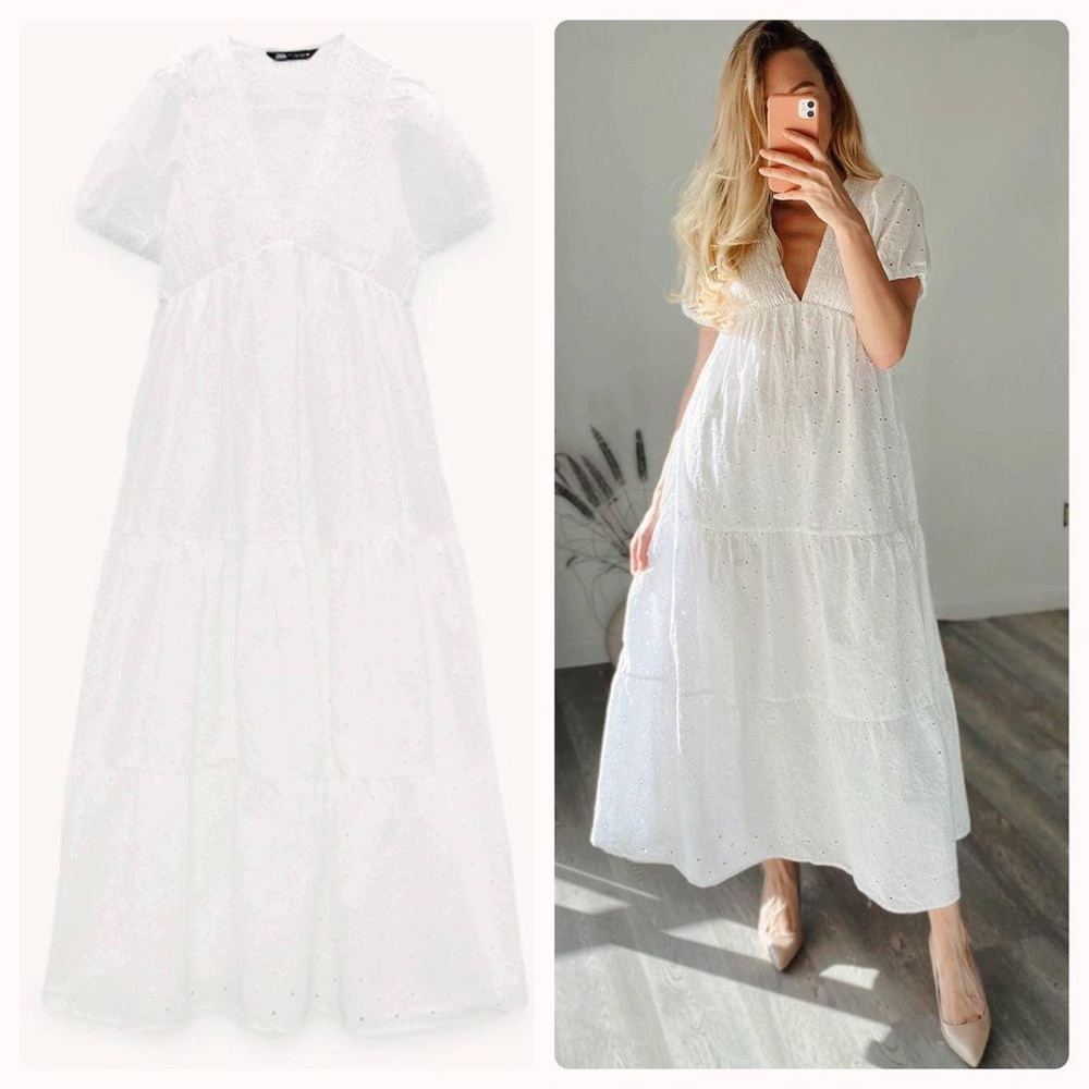 Cynthia Rowley White Eyelet Dress, Size Medium, Excellent Condition